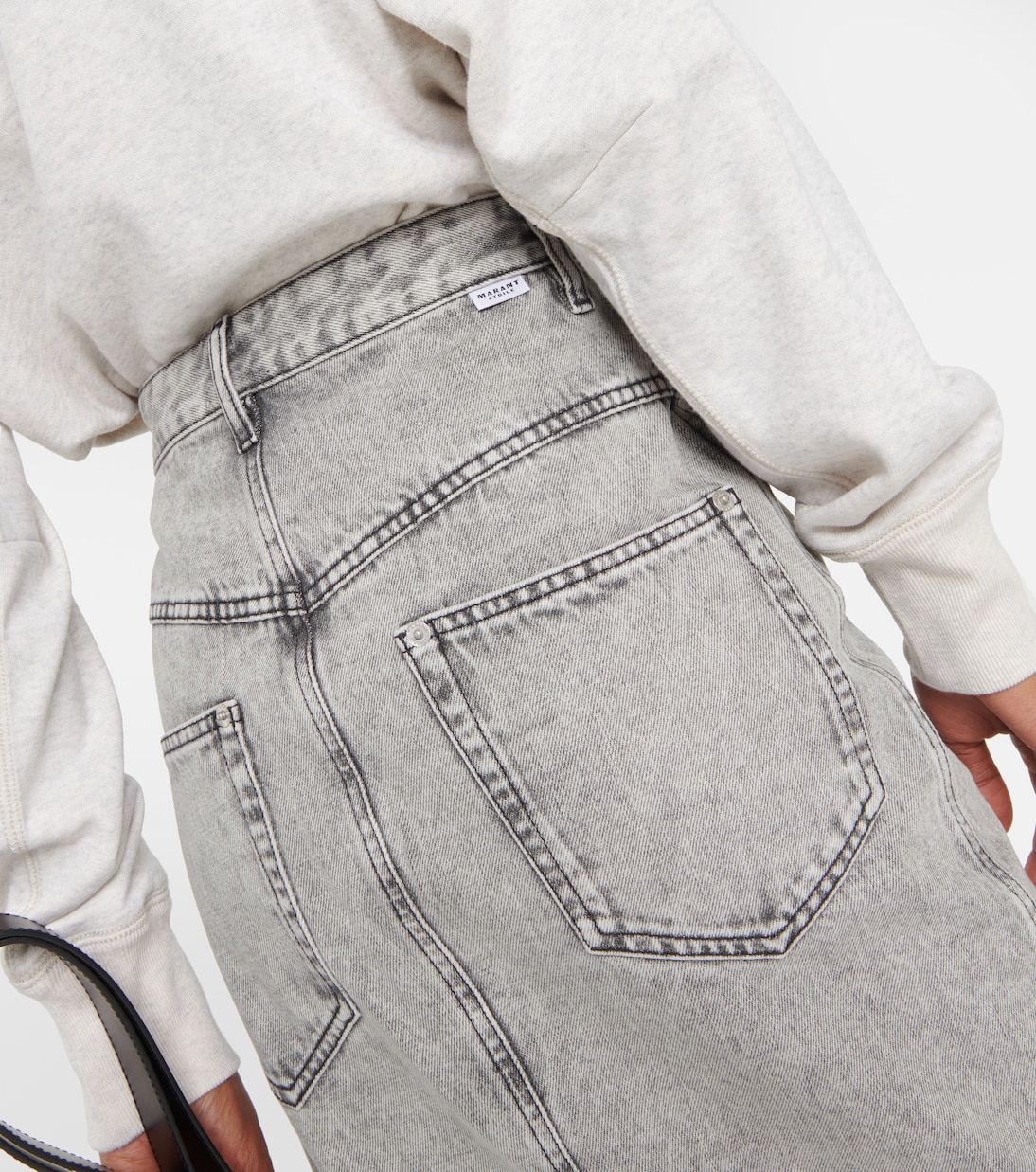 Gonna midi di jeans Vandy | Marant Etoile