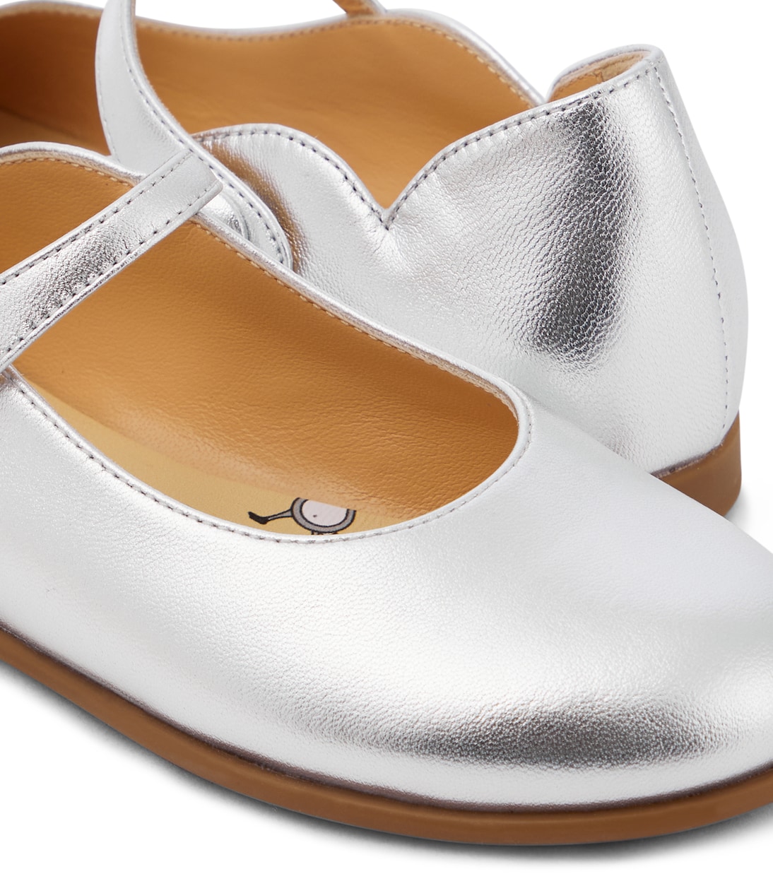 Ballerine Melodie Chick in pelle metallizzata | Christian Louboutin Kids