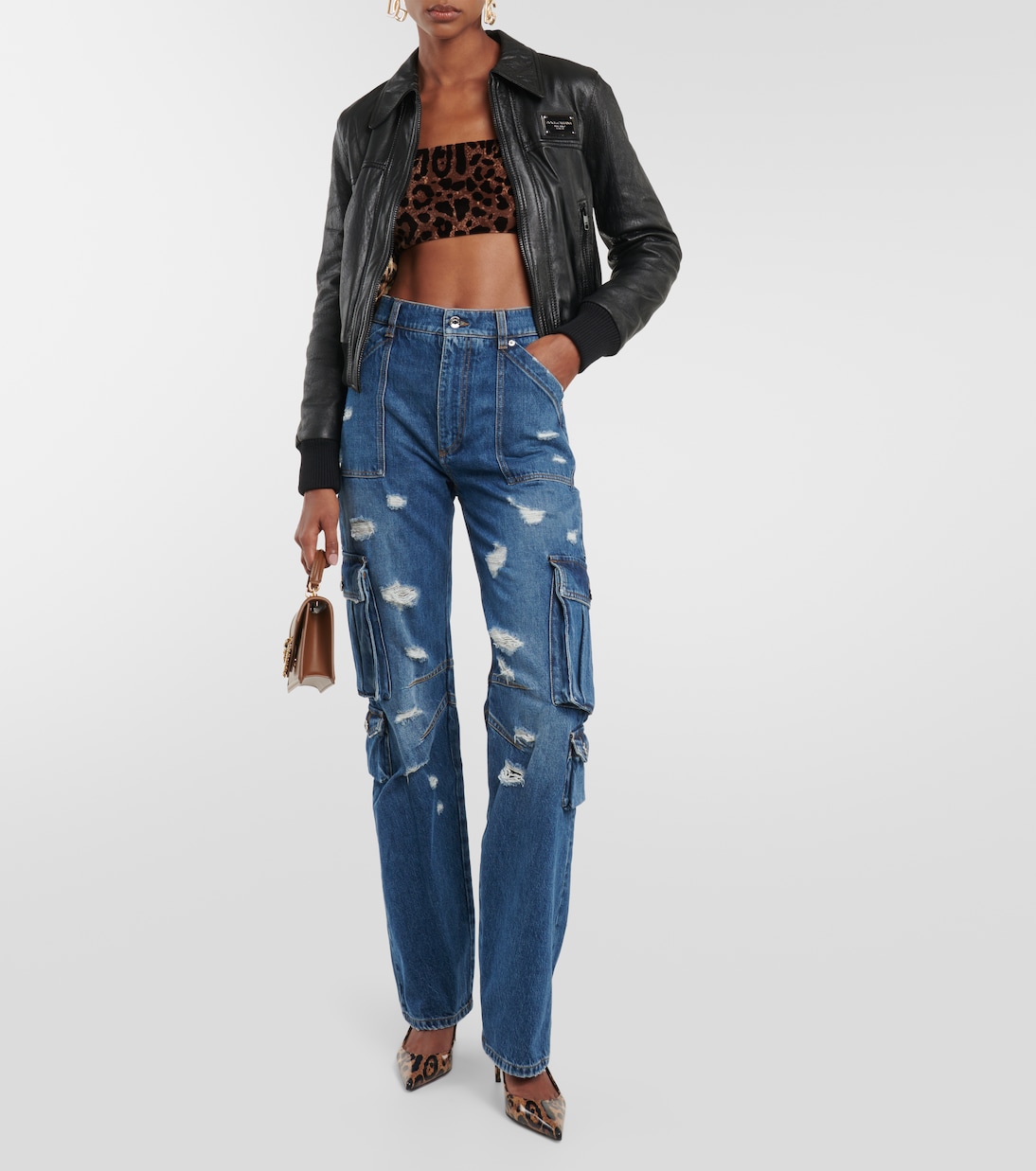 Jean cargo à taille haute | Dolce&Gabbana