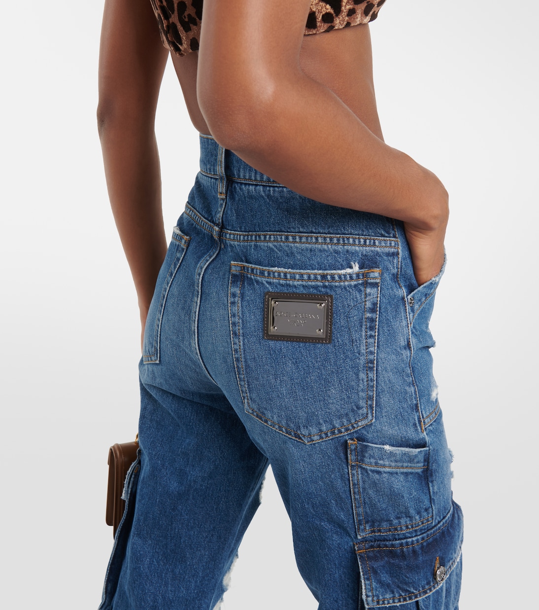 Jean cargo à taille haute | Dolce&Gabbana