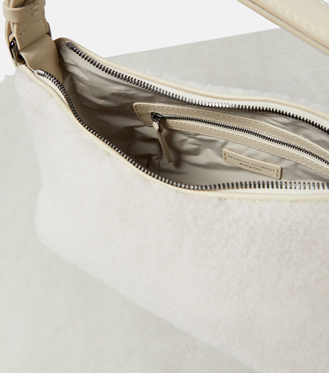 Sac en shearling synthétique | Brunello Cucinelli