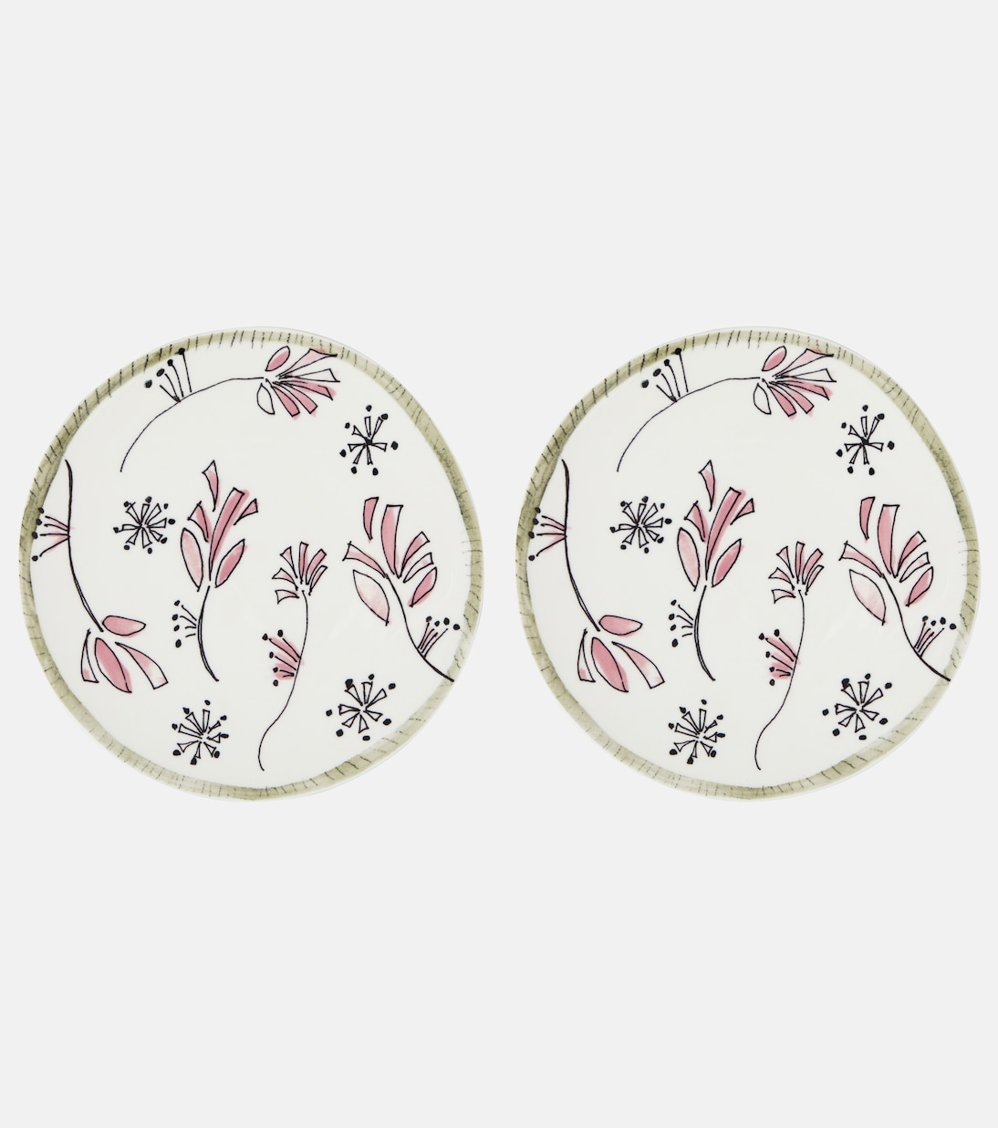 x Marni Fiore Rosa set of 2 dessert plates | Serax