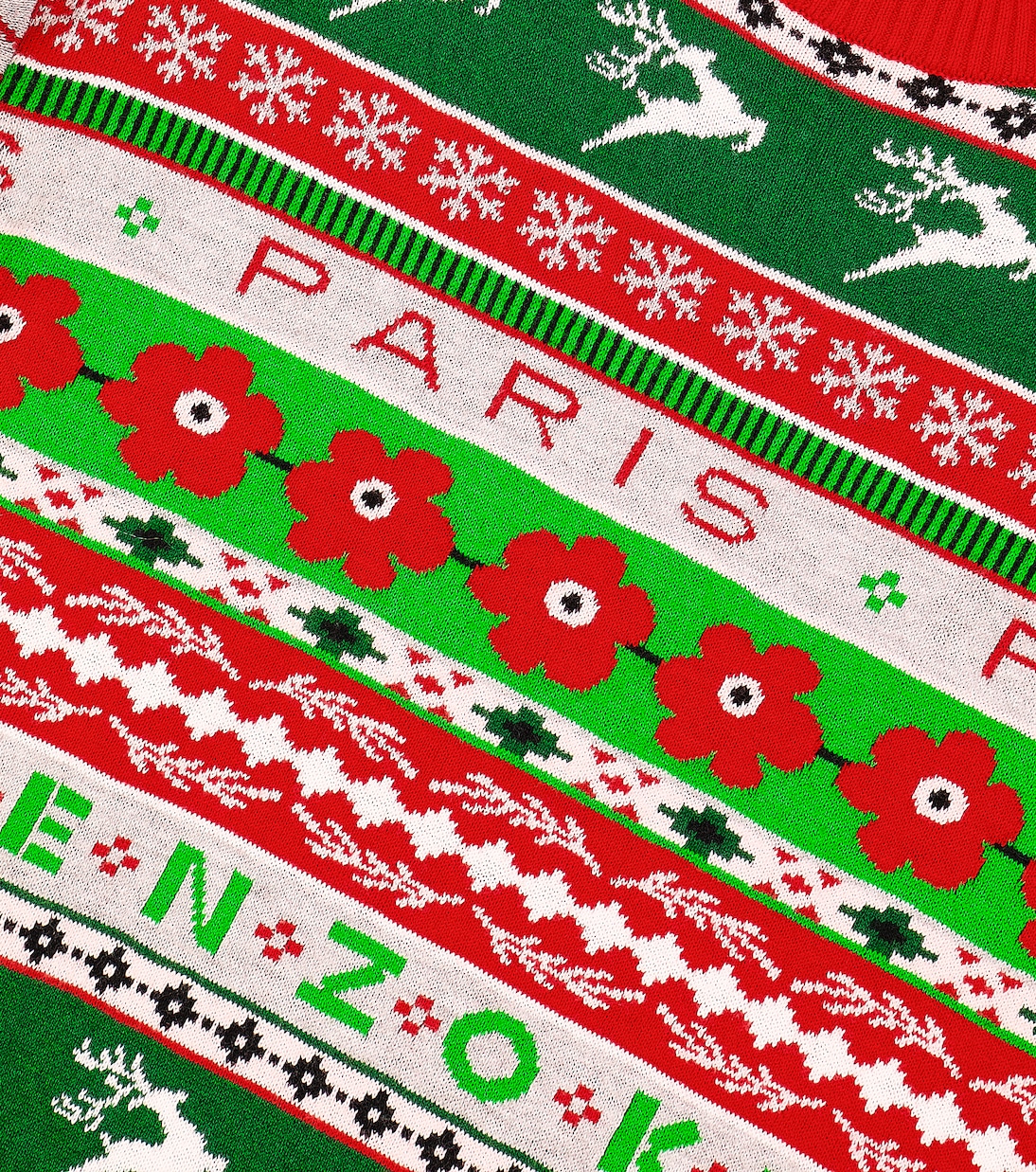 Pullover in misto cotone con intarsio | Kenzo Kids