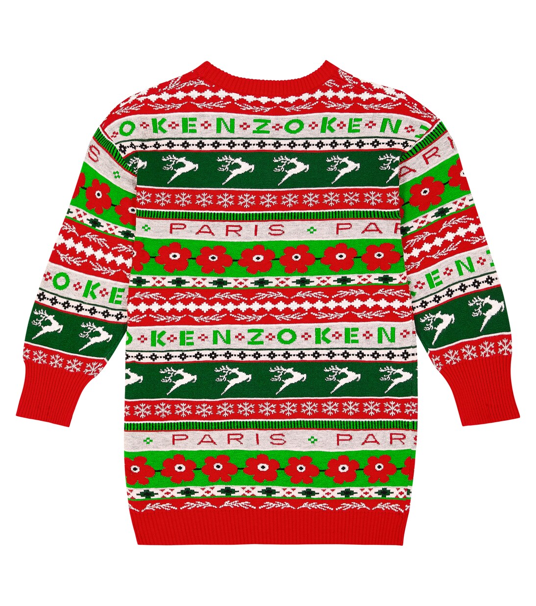 Pullover in misto cotone con intarsio | Kenzo Kids