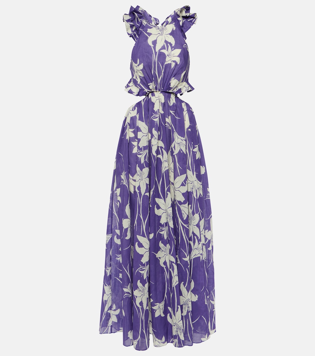Vestido largo Acadian de algodón floral | Zimmermann