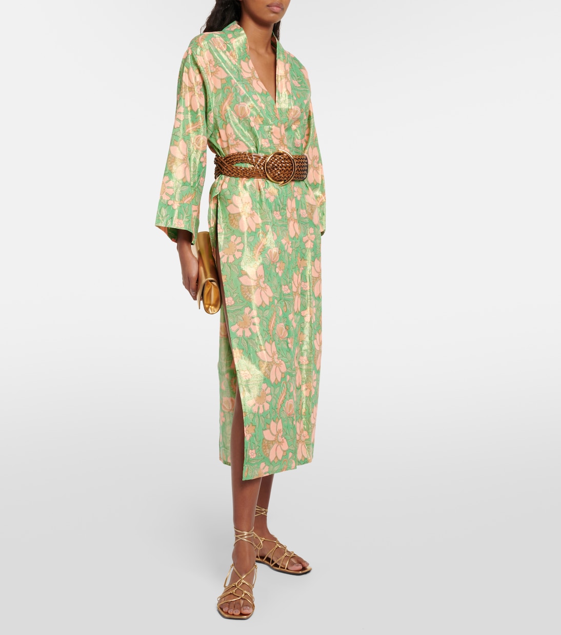Kimono en coton à fleurs | Juliet Dunn