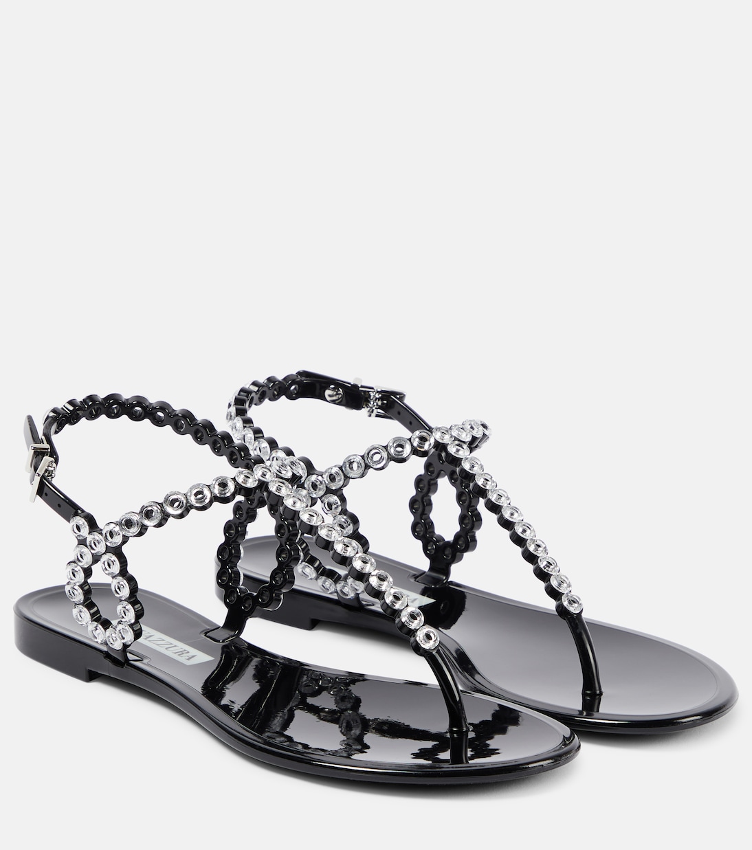 Almost Bare embellished PVC sandals | Aquazzura