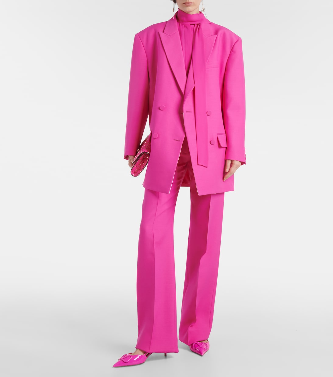 Pantalon ample en Crêpe Couture | Valentino