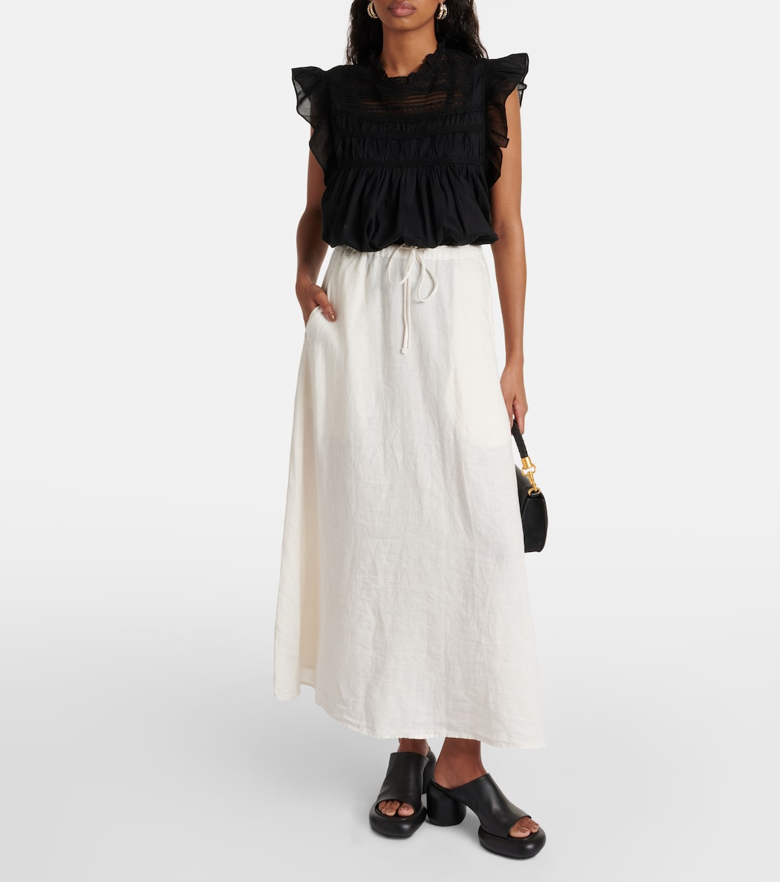 Gonna lunga Bailey in lino | Velvet