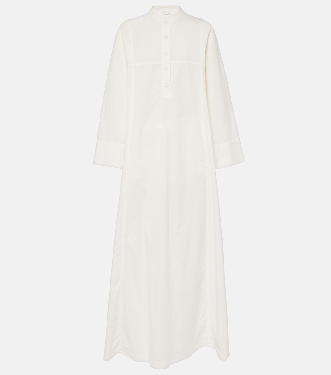 Vestido camisero largo de algodón | Dries Van Noten