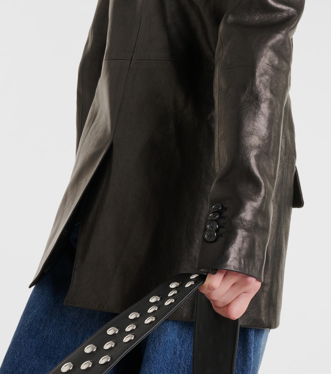 Blazer Jacobson in pelle | Khaite