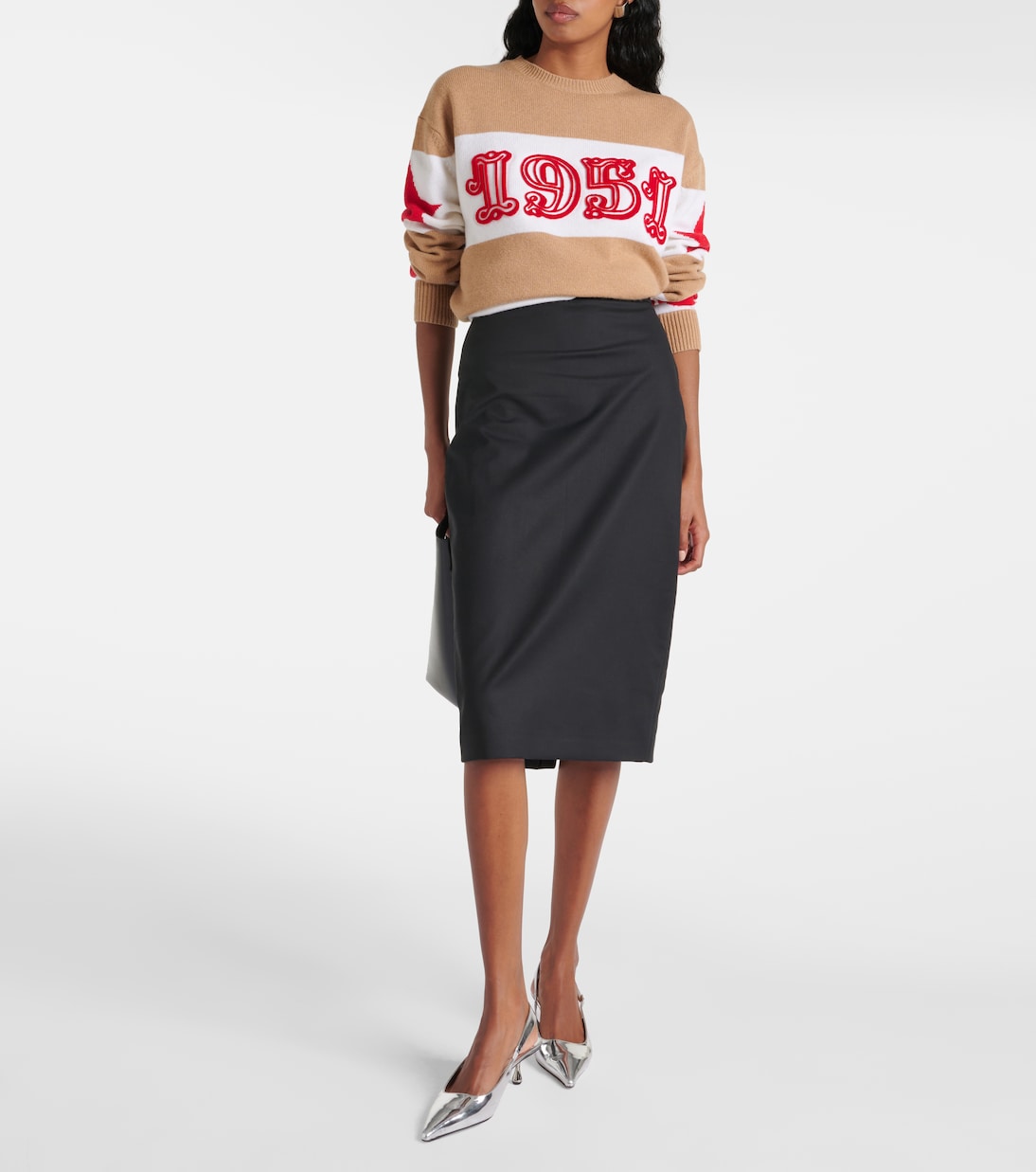 Jupe crayon Eden en coton mélangé | Max Mara