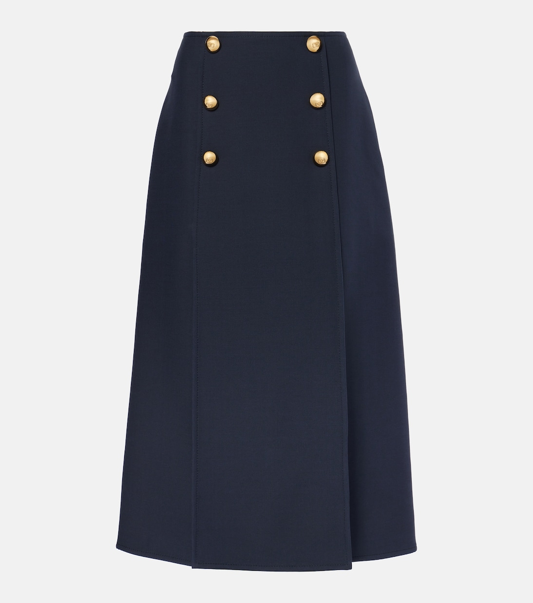 Jupe midi en Crepe Couture | Valentino