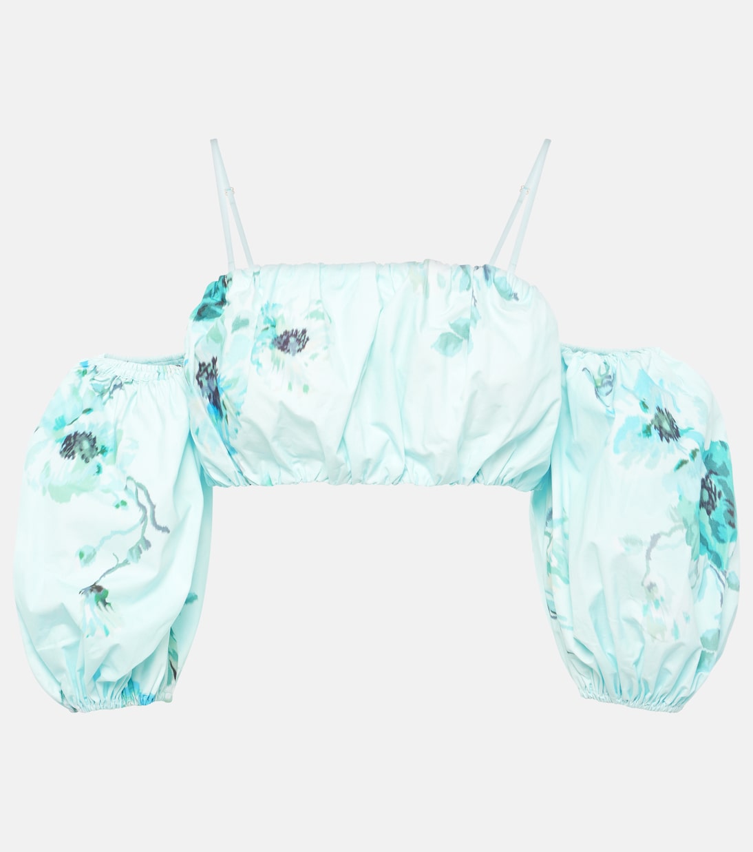 Crop top Lightburst de algodón floral | Zimmermann