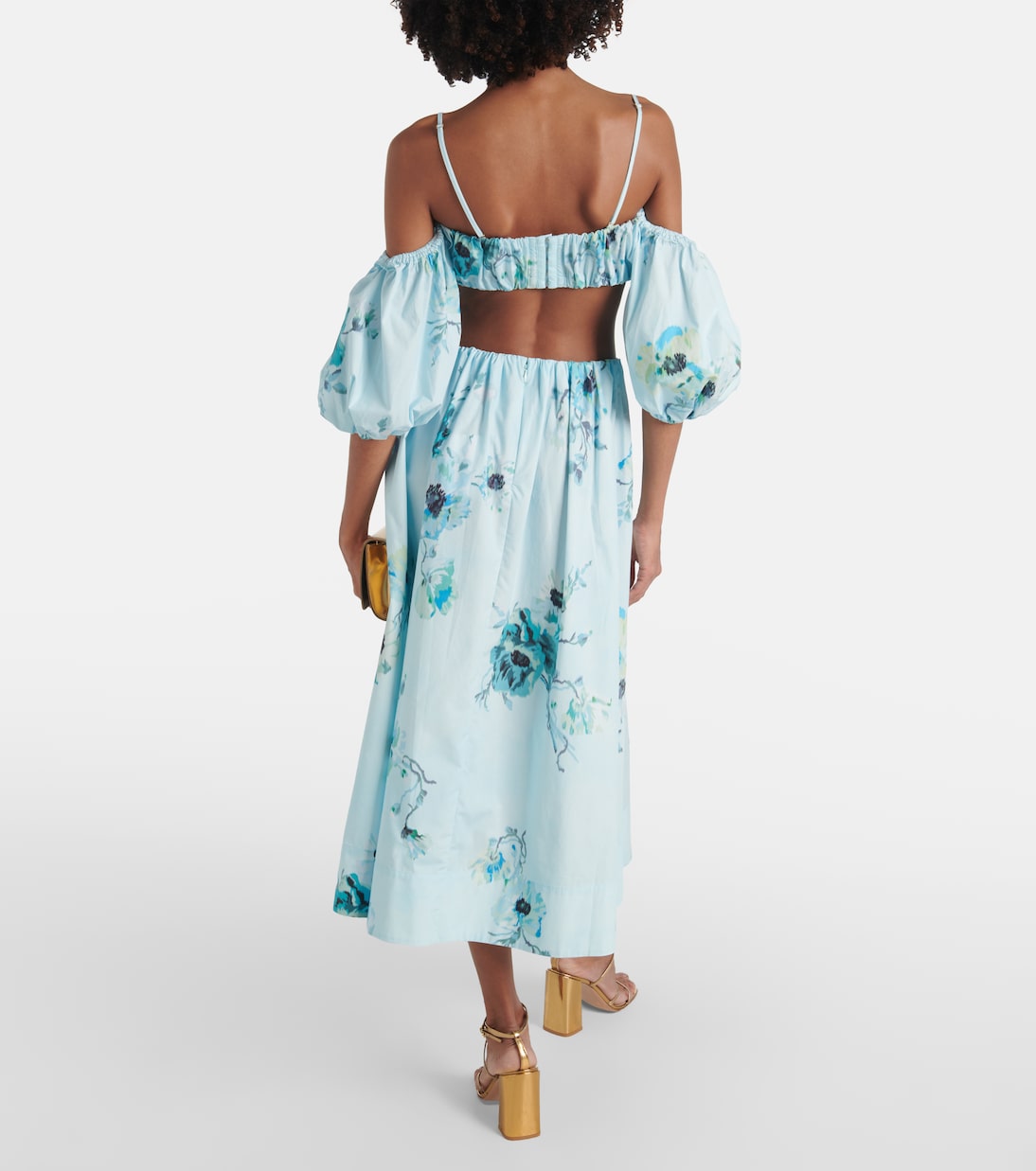 Crop top Lightburst de algodón floral | Zimmermann