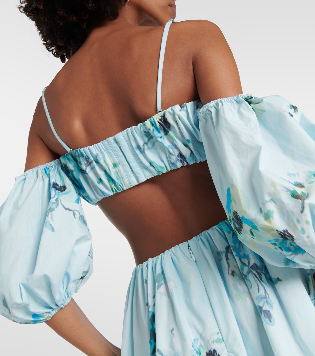 Crop top Lightburst de algodón floral | Zimmermann