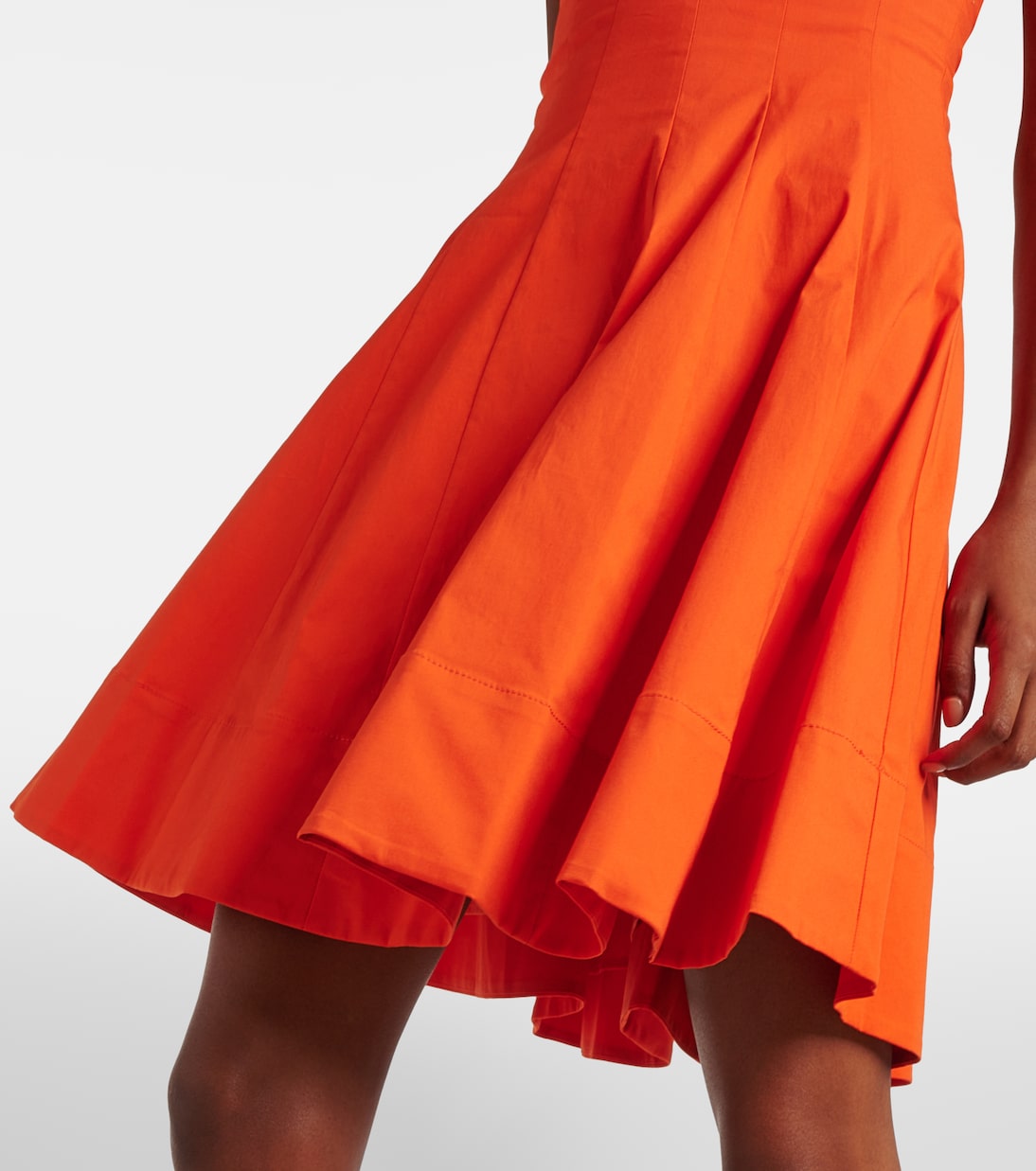Minikleid Wells aus Baumwollpopeline | Staud
