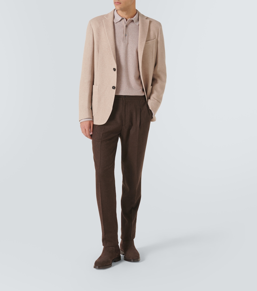 Blazer de algodón, lana y cachemir | Zegna