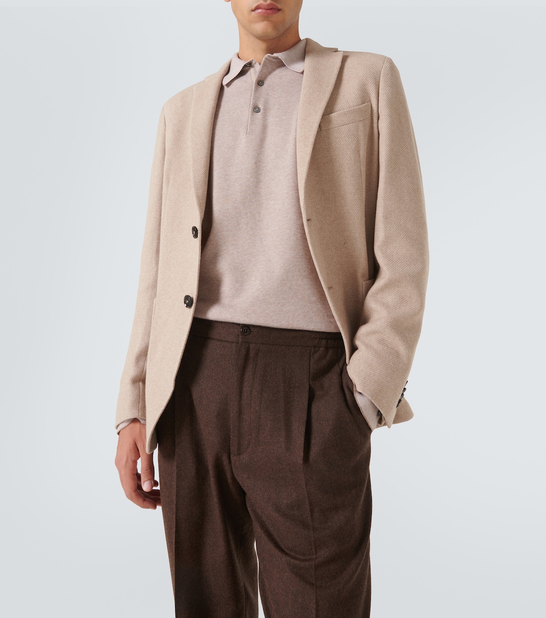 Blazer de algodón, lana y cachemir | Zegna