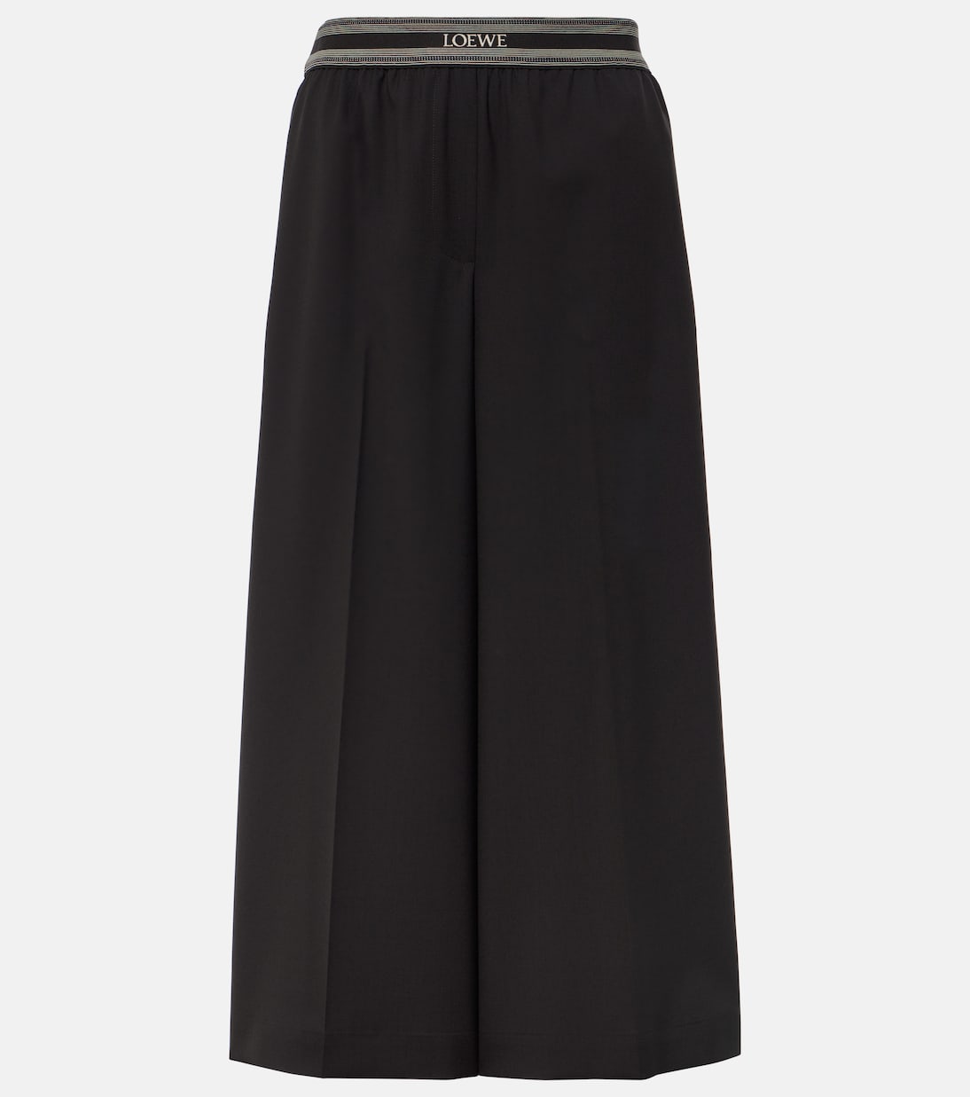 Pantalones Jóvenes Loewe de Corte Amplio y Lana Recortada