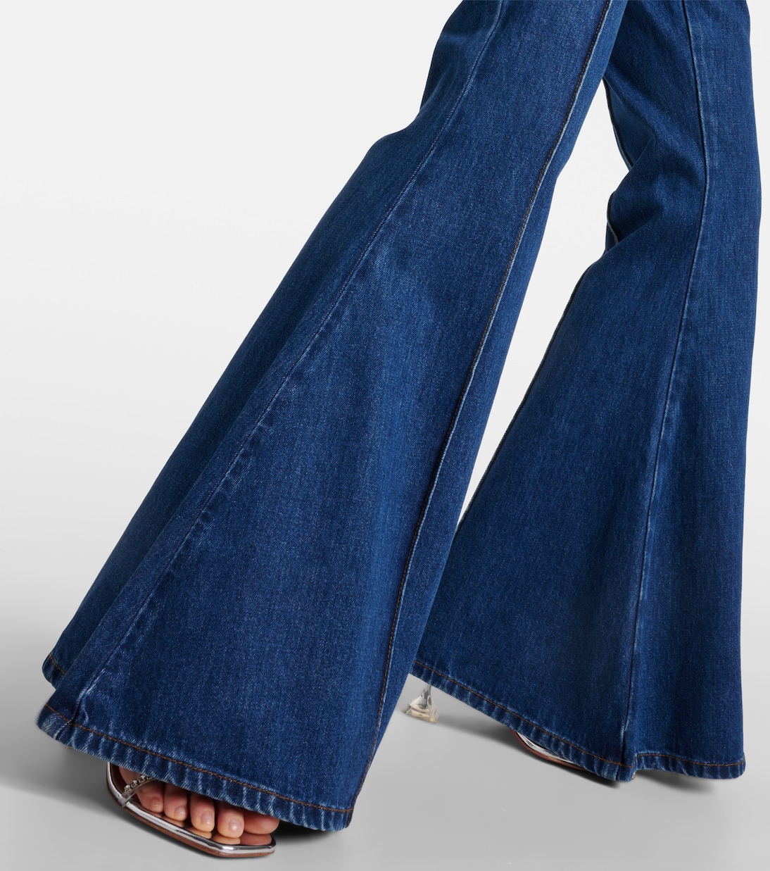 High-Rise Flared Jeans | Self-Portrait