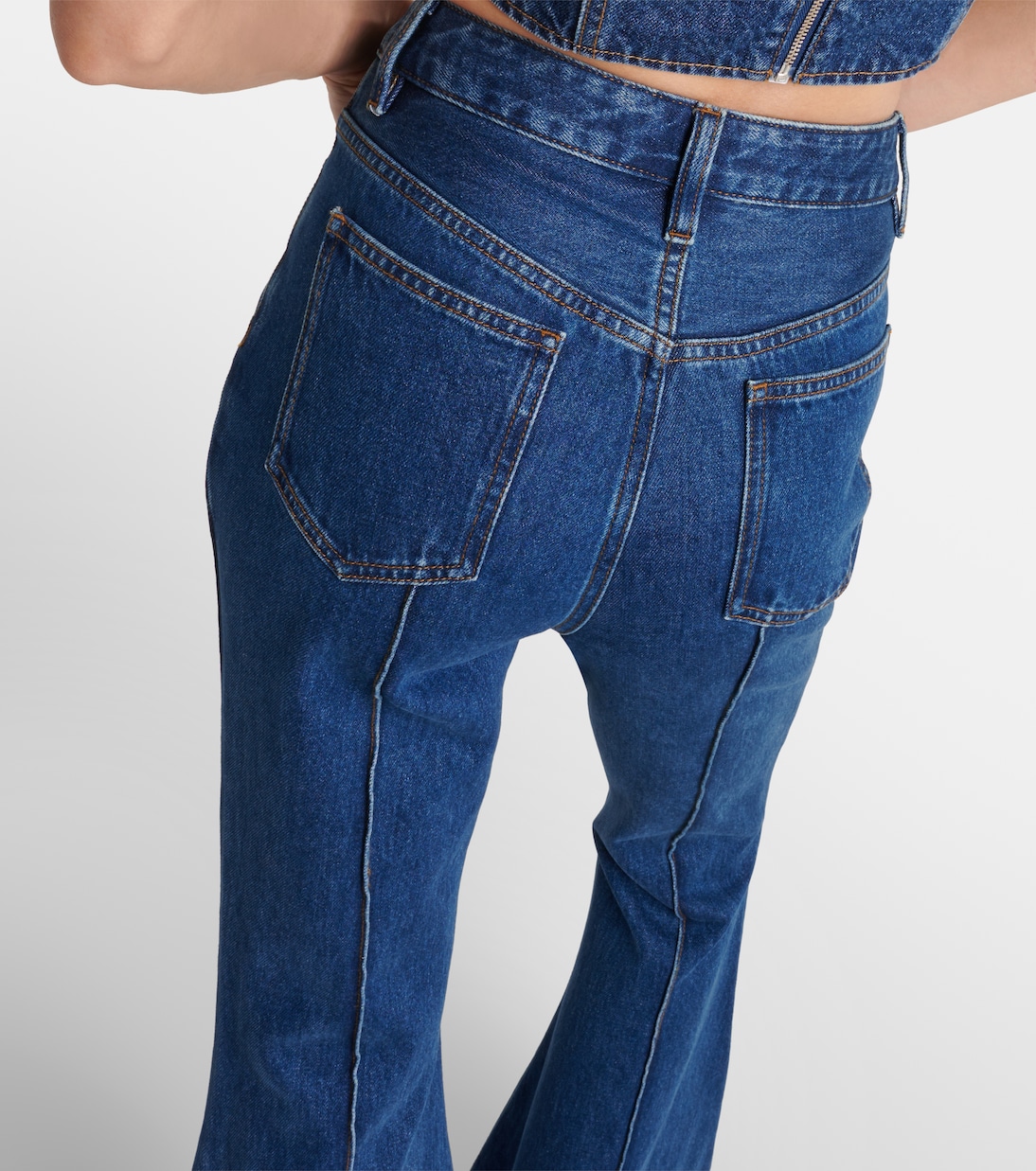 High-Rise Flared Jeans | Self-Portrait