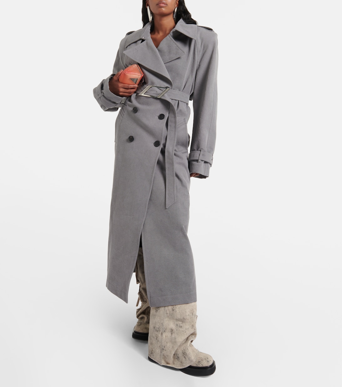 Trenchcoat aus Baumwoll-Canvas | The Attico