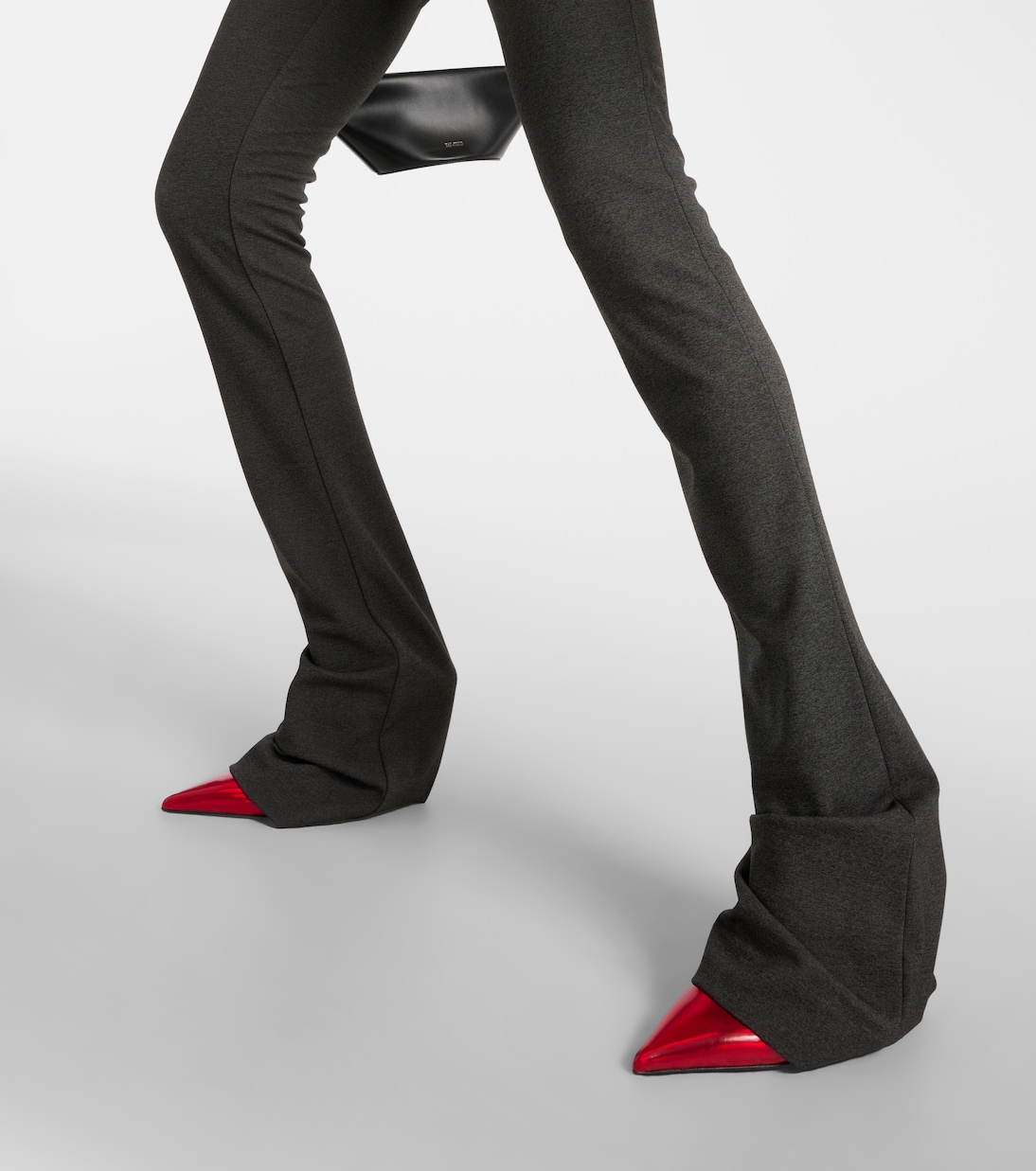Pantaloni flared in jersey con cut-out | The Attico