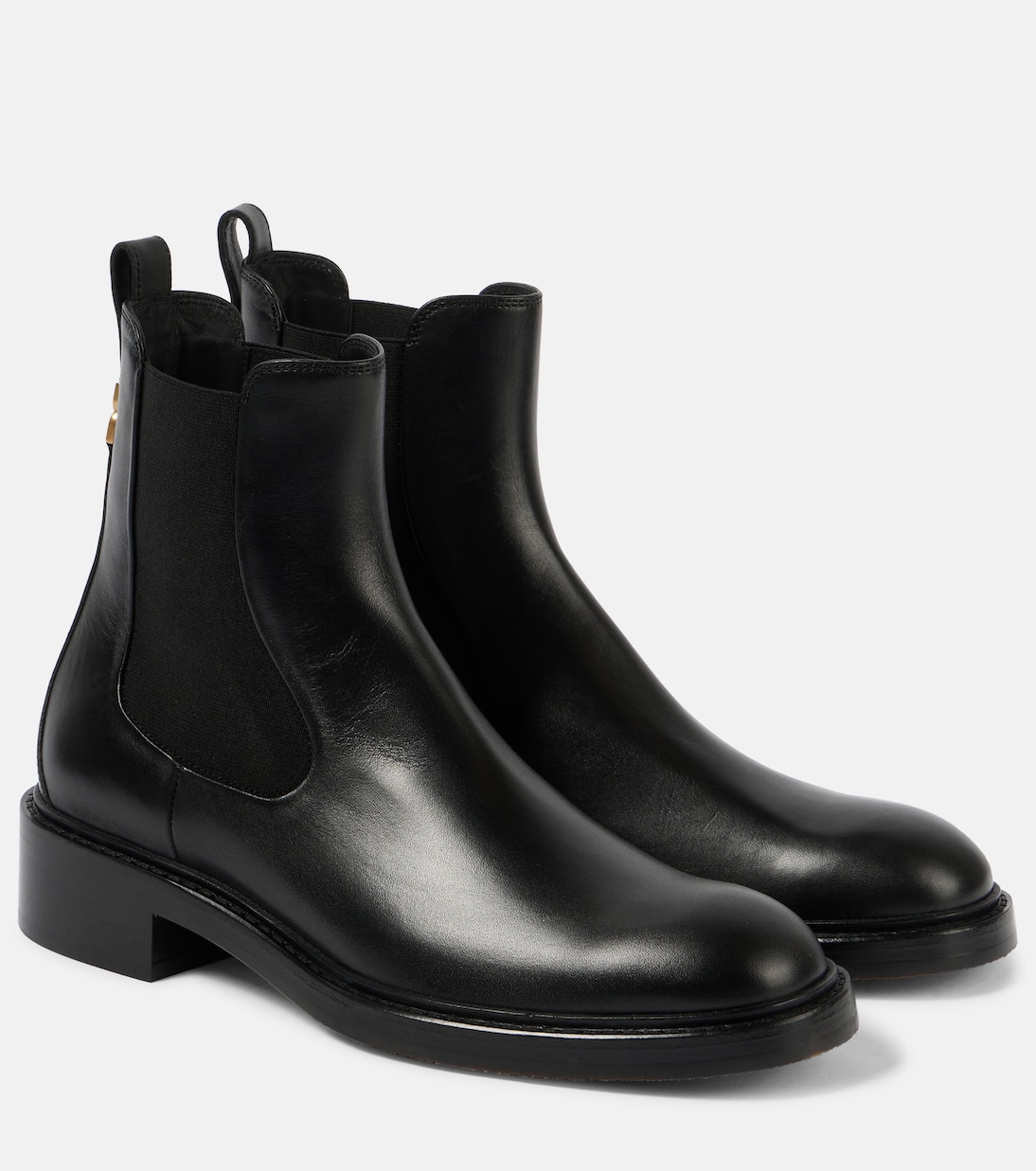 Marcie leather Chelsea boots in black Chloe Mytheresa