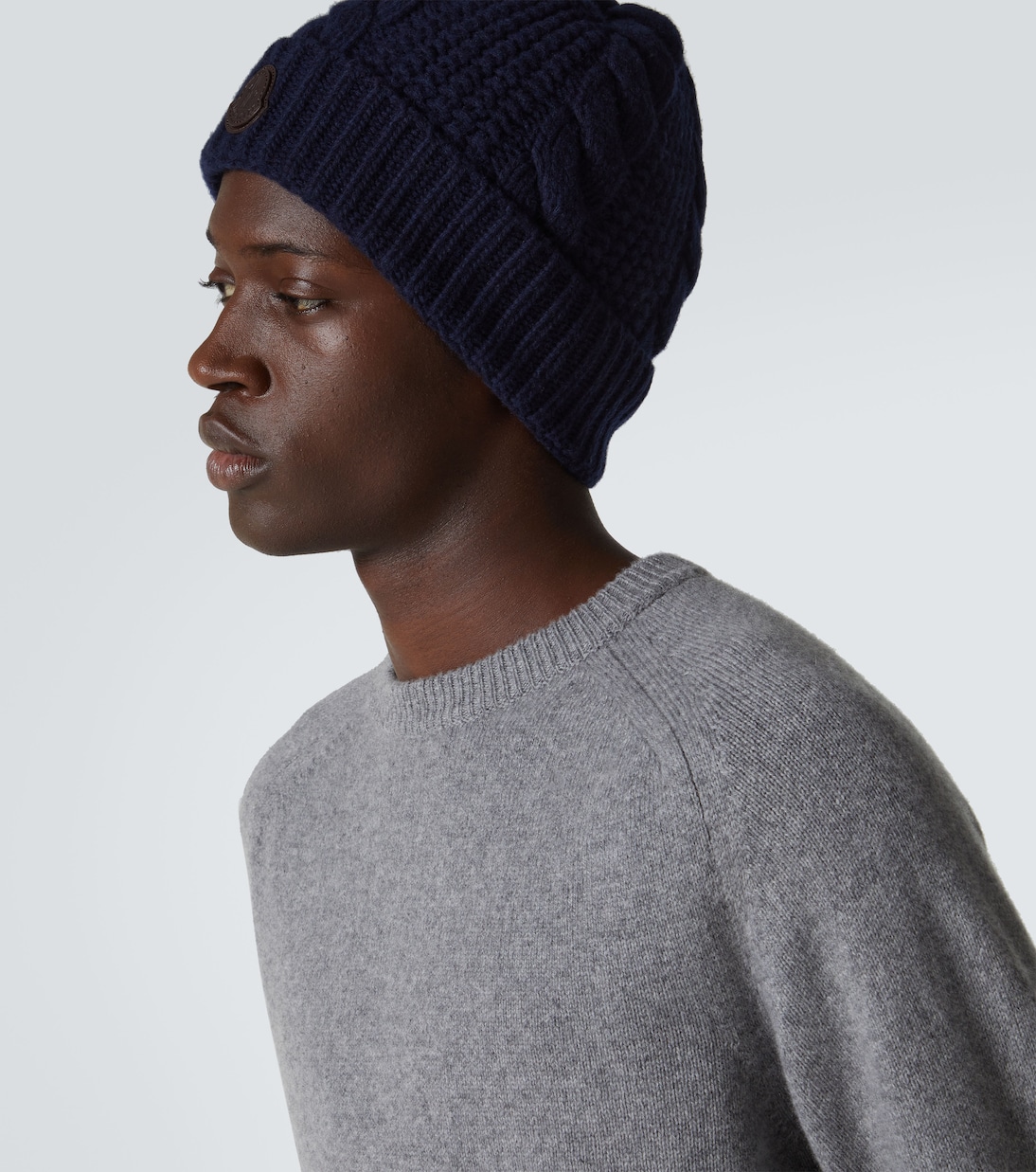 Gorro trenzado de lana y cachemir | Moncler