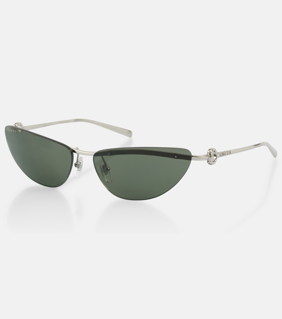 Occhiali da sole GUCCI con montatura cat-eye e dettaglio Horsebit, stile giovane e trendy