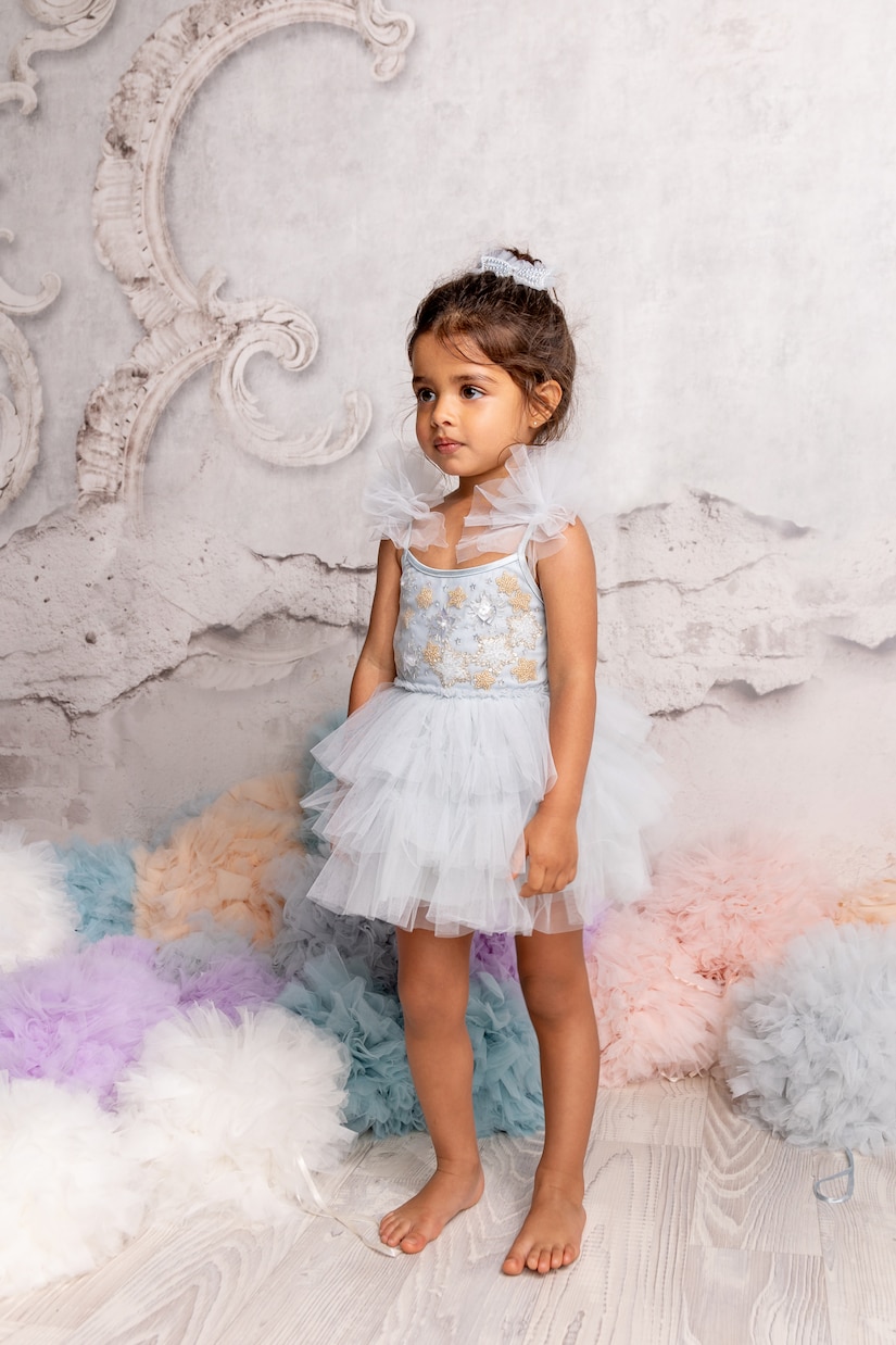 Bebé - set Starry Delight de vestido de tul y bragas de algodón | Tutu Du Monde