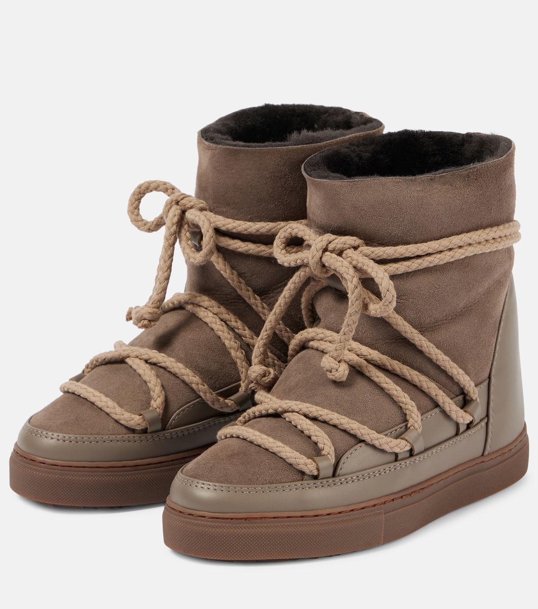Botas de nieve Classic Wedge de piel | Inuikii
