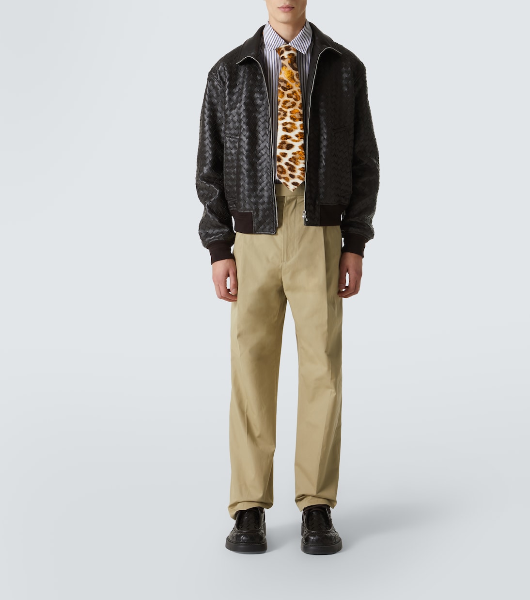 Pantaloni regular in twill di cotone | Bottega Veneta