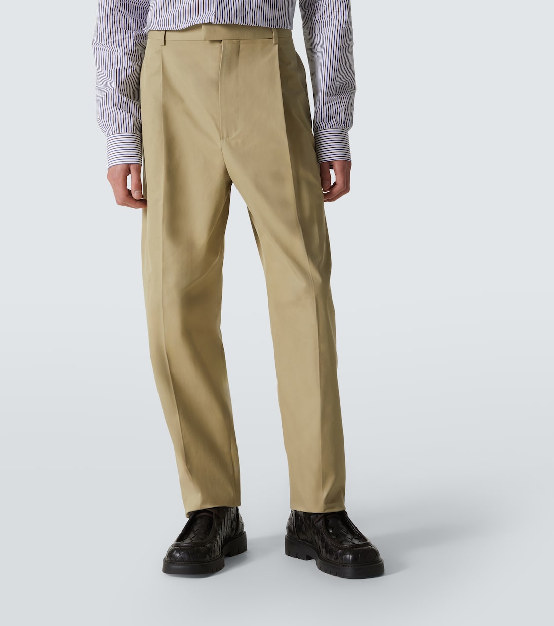 Pantaloni regular in twill di cotone | Bottega Veneta