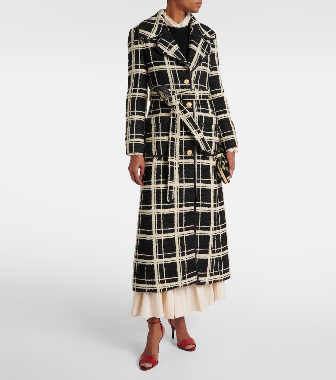 Mossi wool-blend tweed coat | Valentino