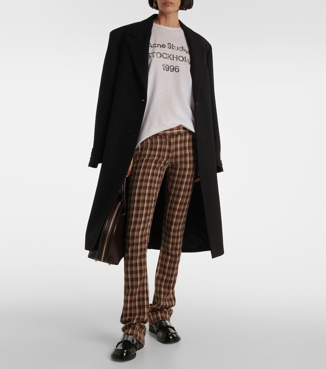 T-shirt in cotone e canapa con logo | Acne Studios