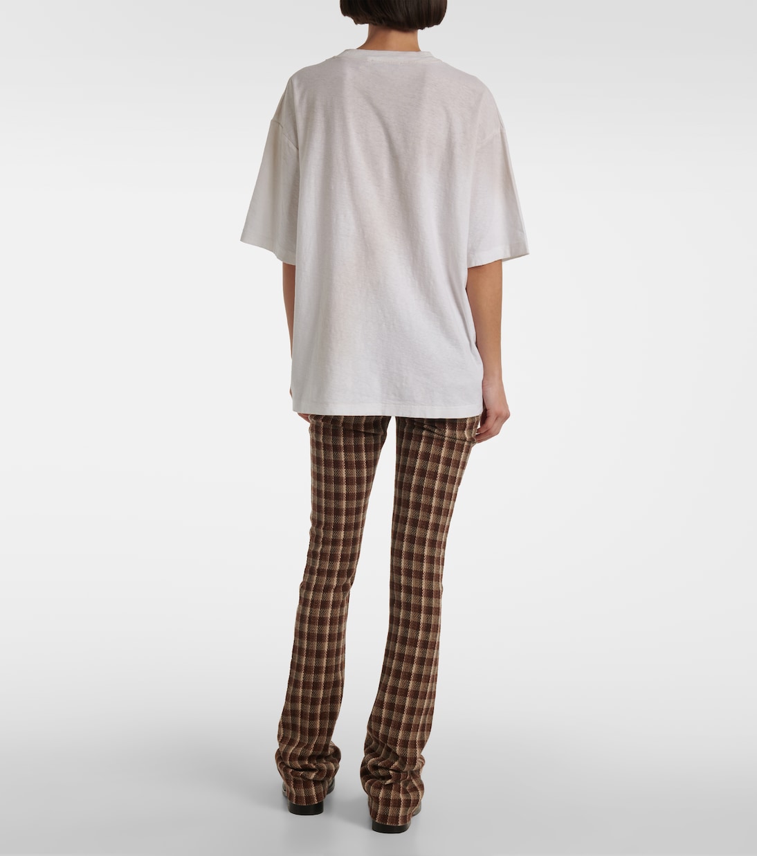 T-shirt in cotone e canapa con logo | Acne Studios