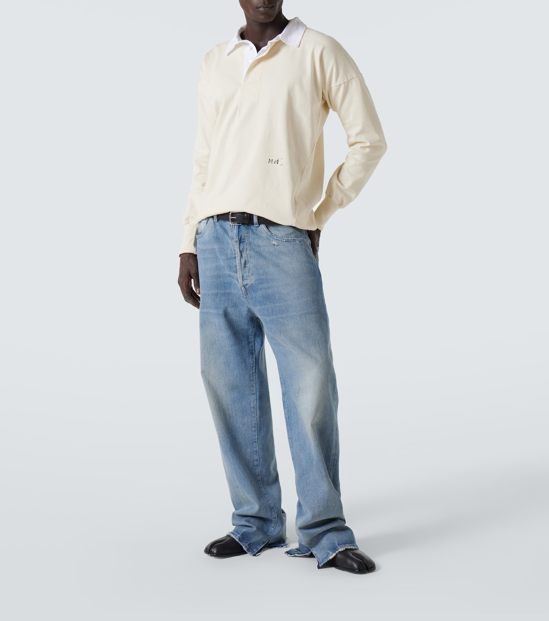 Polo en jersey de algodón con logo | Maison Margiela