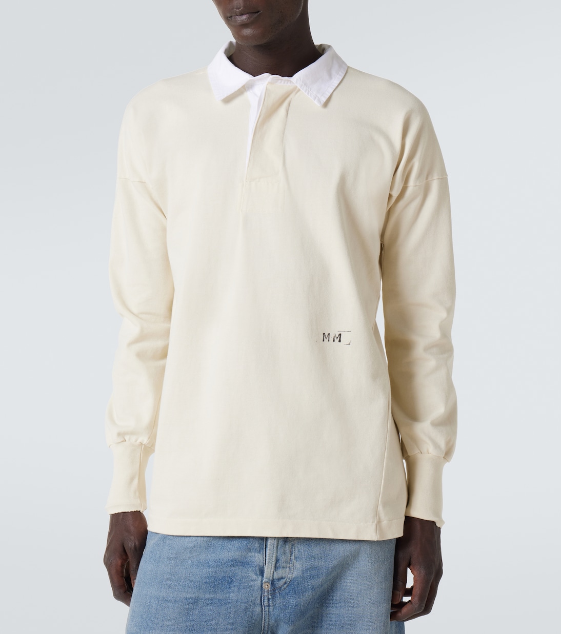 Polo en jersey de algodón con logo | Maison Margiela