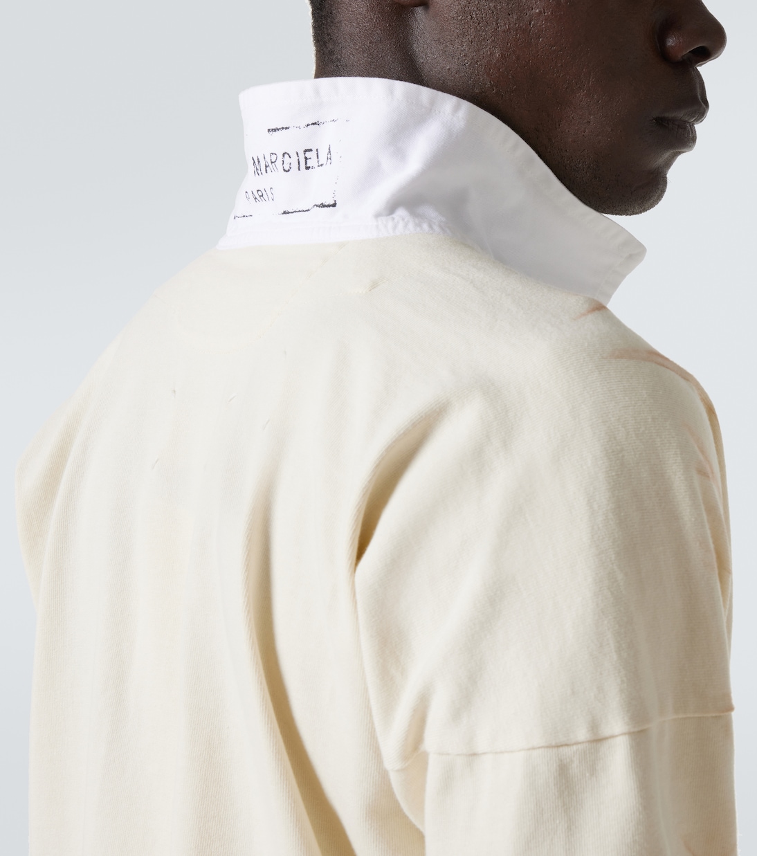 Polo en jersey de algodón con logo | Maison Margiela