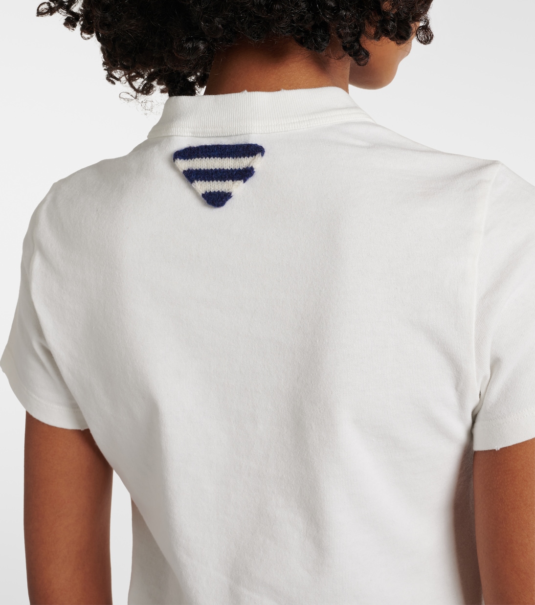 T-shirt in jersey di cotone con stampa | Prada