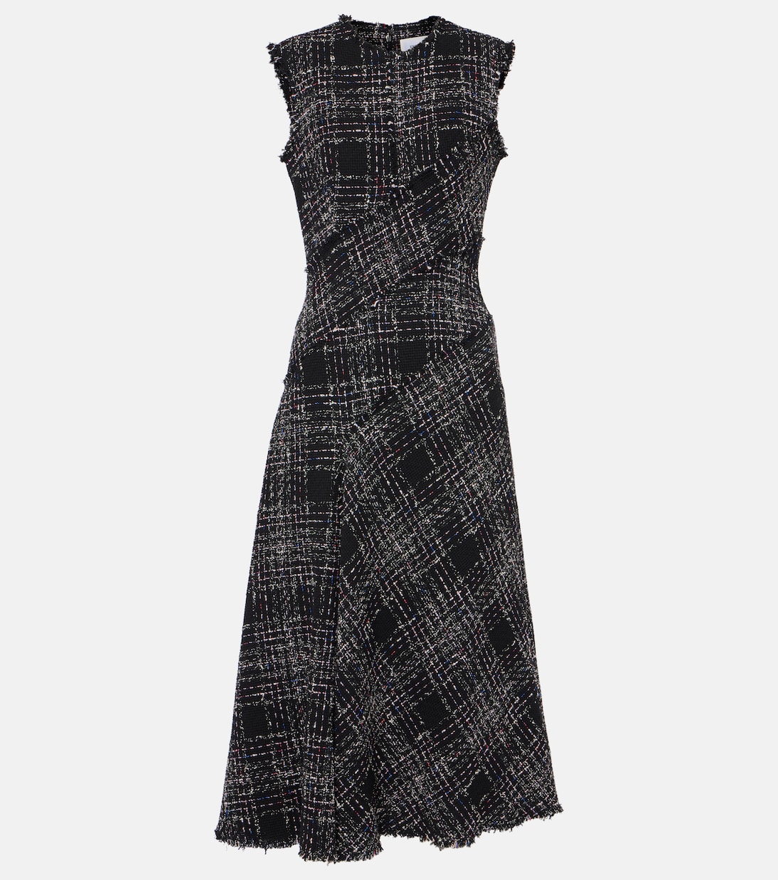 Abito midi in tweed di misto cotone | Erdem
