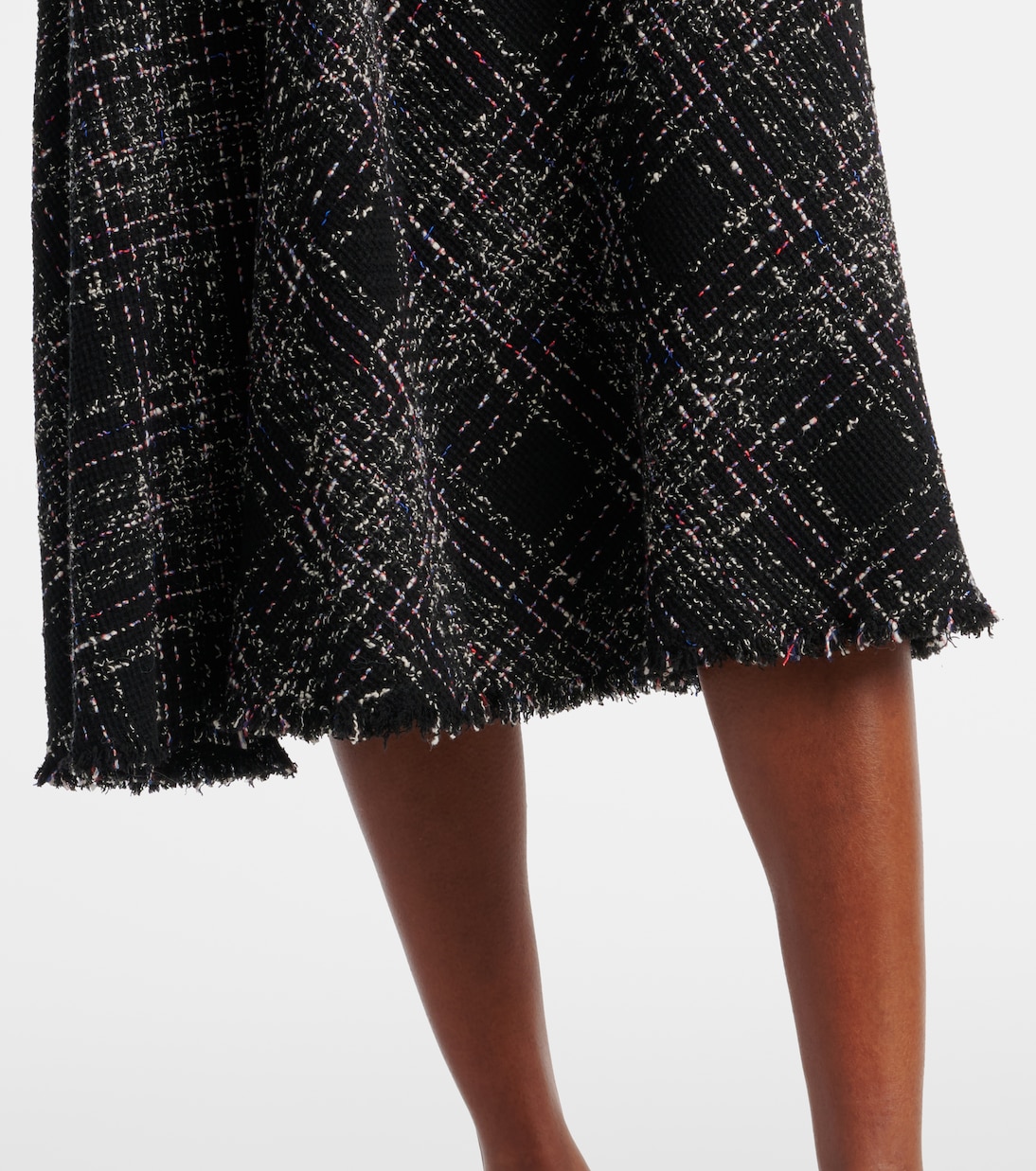 Abito midi in tweed di misto cotone | Erdem