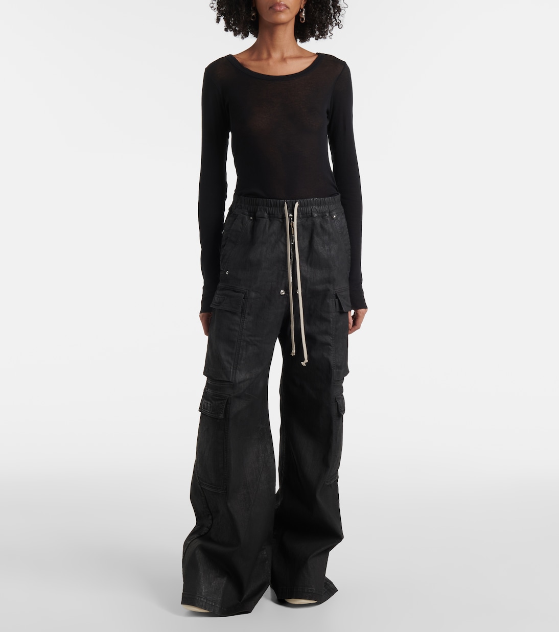 Pantaloni a gamba larga in misto cotone | Rick Owens