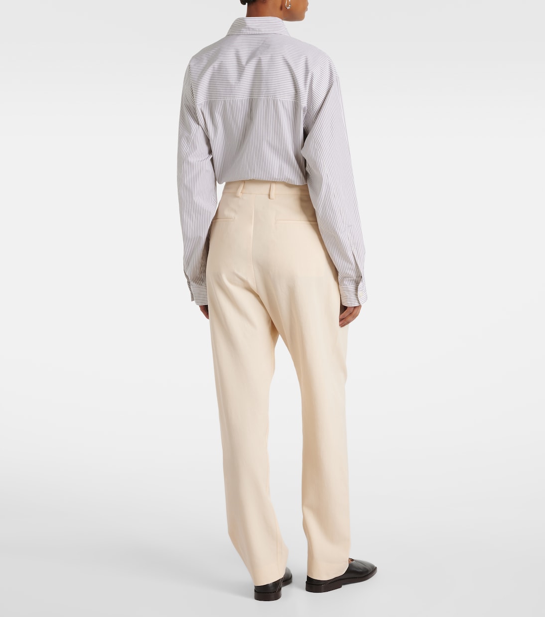 Wool-blend gabardine tapered pants | Lemaire