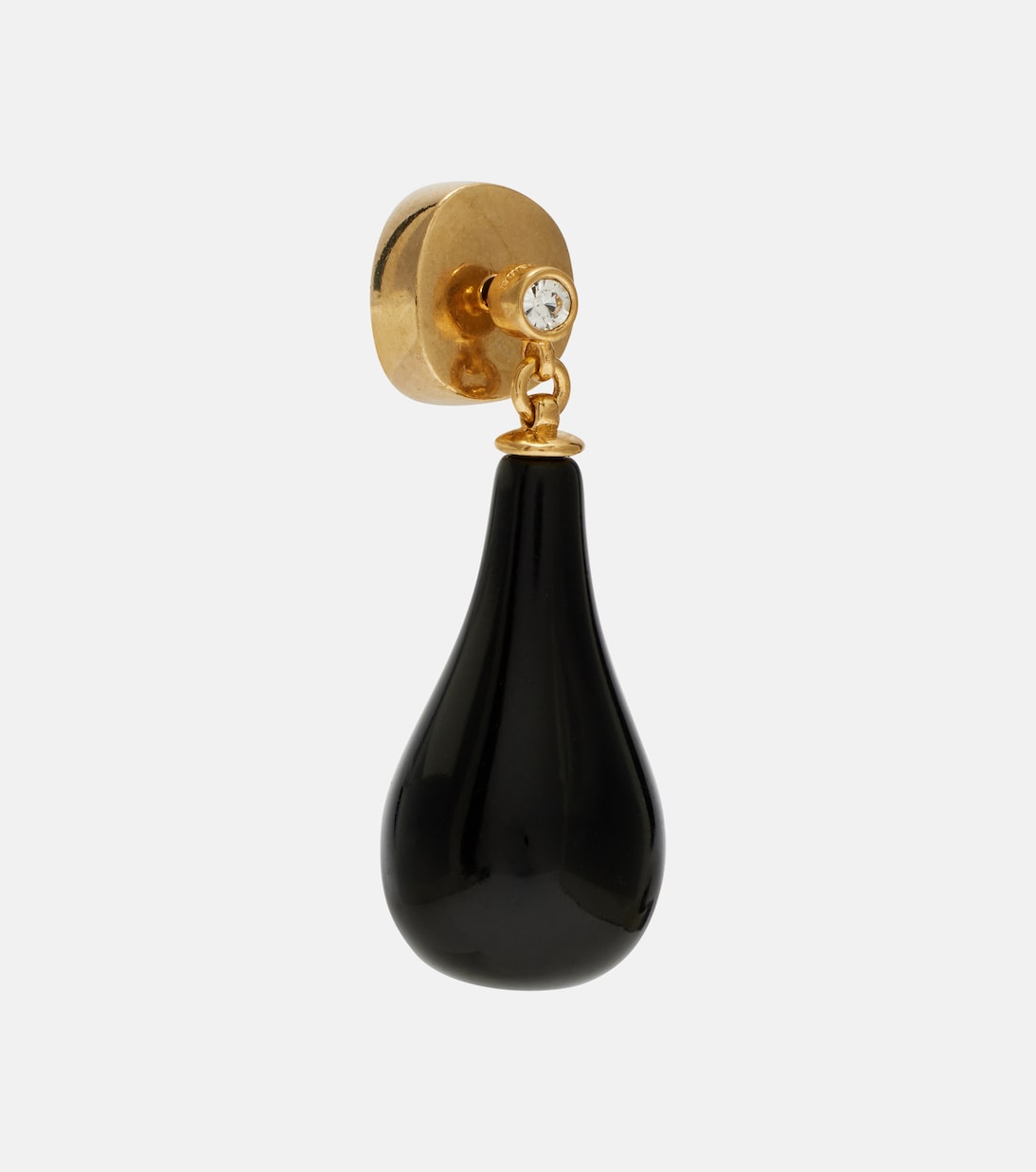 Ohrringe Onyx mit Kristallen | Toteme