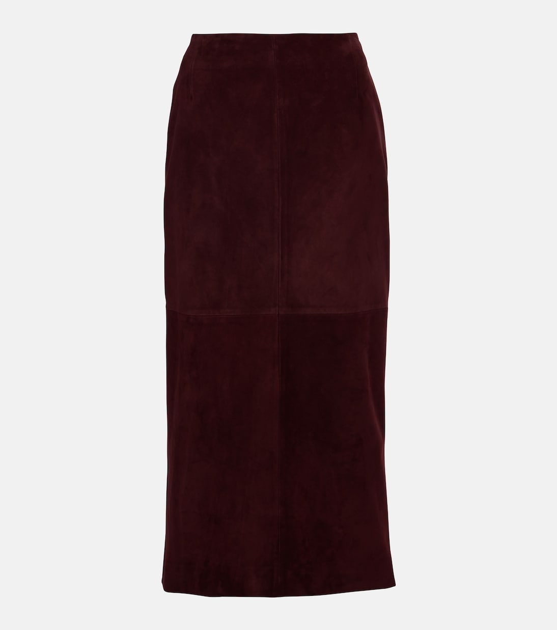 Gonna midi Selly in suede | Nour Hammour