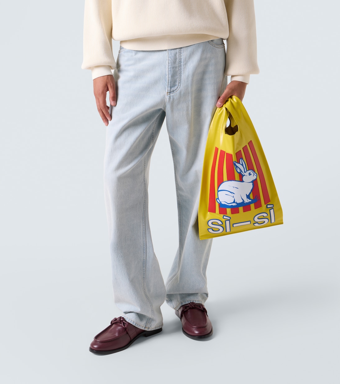 Supermercato leather tote bag | Bottega Veneta
