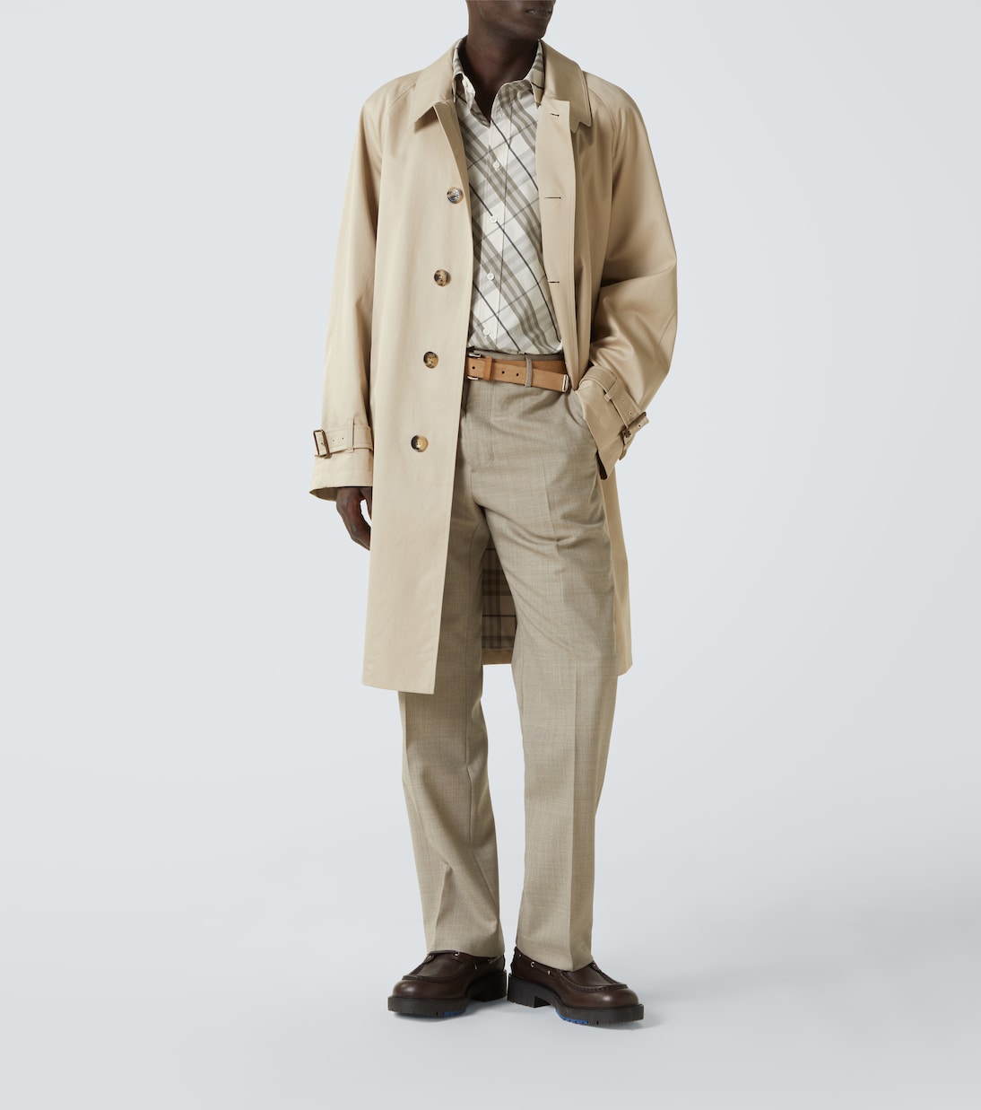 Gabardina de algodón con cinturón | Burberry
